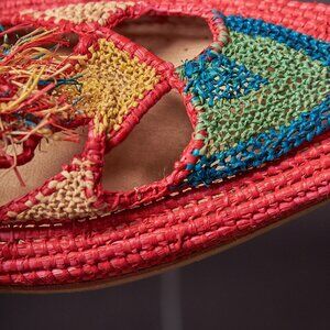 Handcrafted Vintage Woven Arabian Turkish Moorish Slippers Shoes